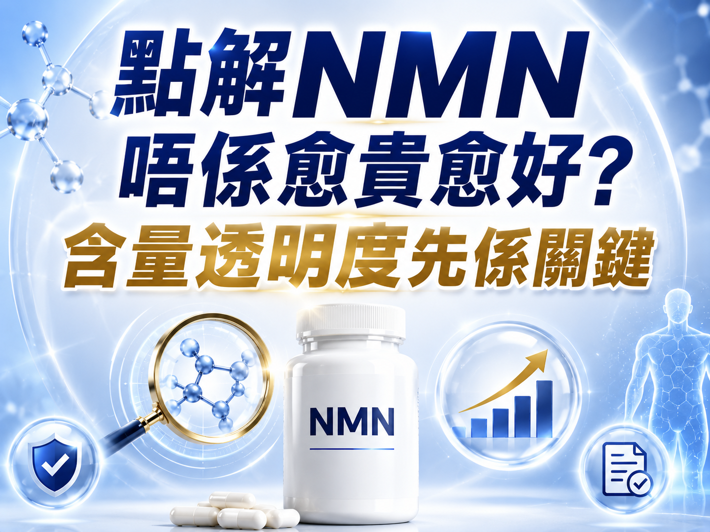 點解NMN唔係愈貴愈好?含量透明度先係關鍵