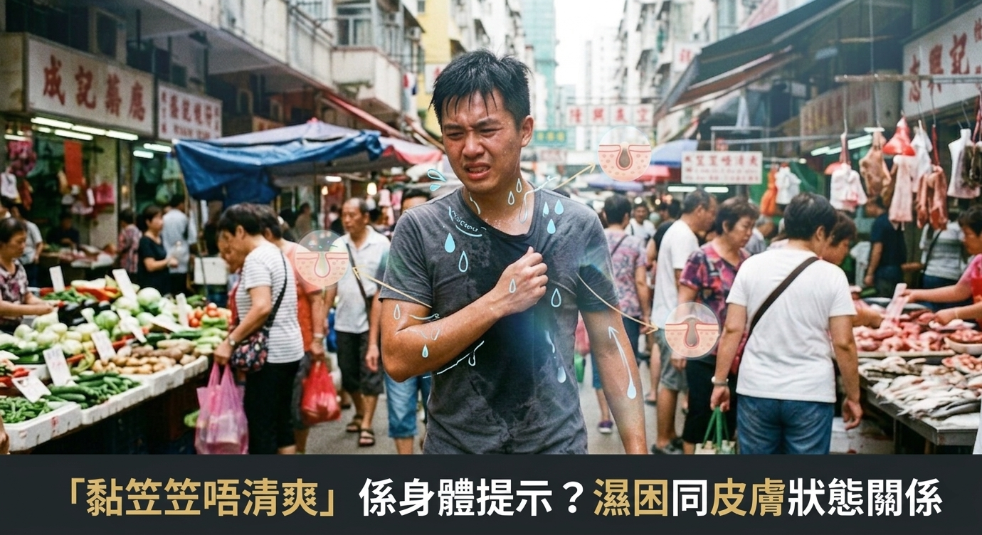 「黏笠笠唔清爽」係身體提示?濕困同皮膚狀態關係 😮💨