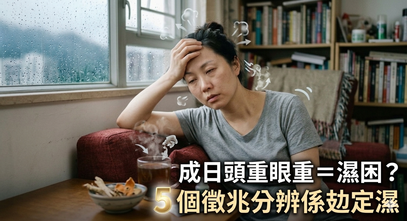 成日頭重眼重=濕困?5 個徵兆分辨係攰定濕 😵💫