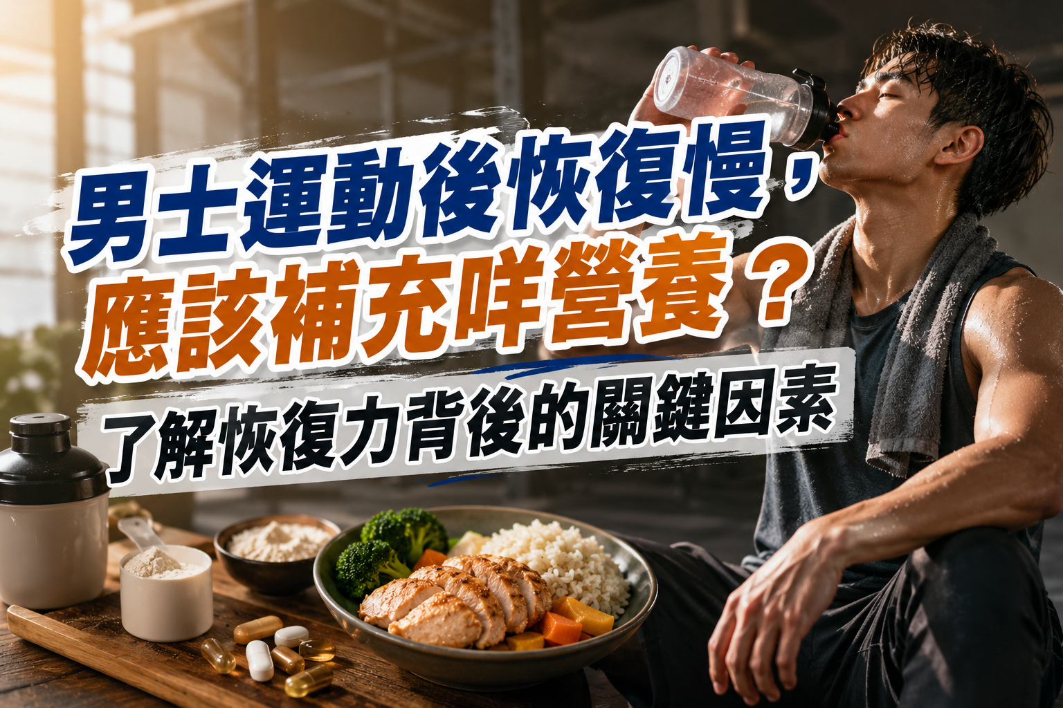男士運動後恢復慢,應該補充咩營養?了解恢復力背後的關鍵因素