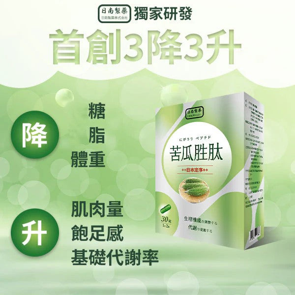 日南製藥-定序苦瓜胜肽膠囊(一盒30粒)