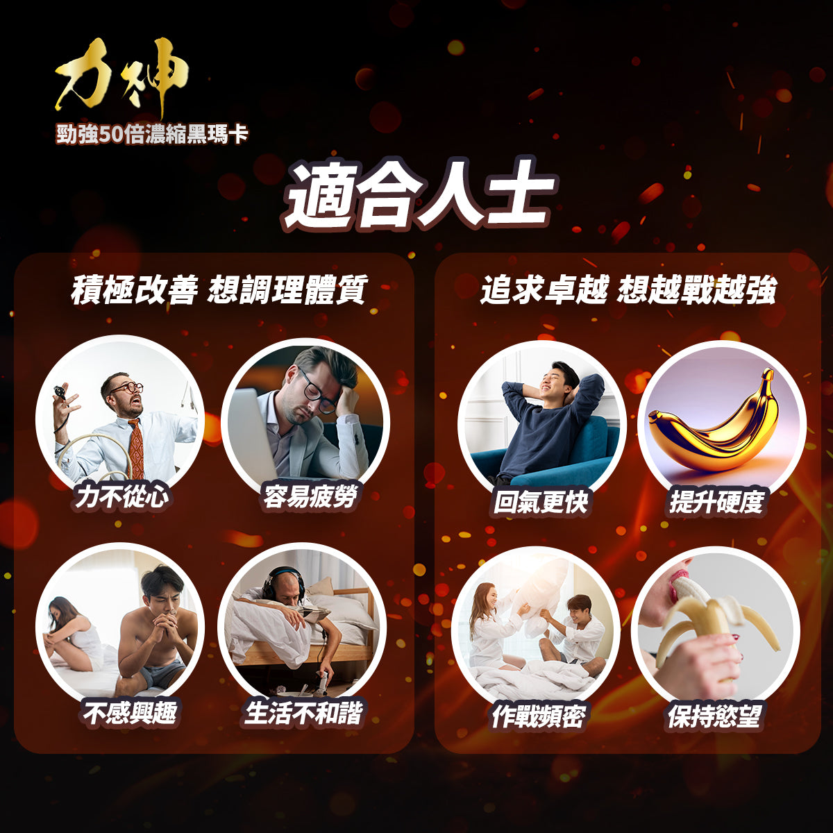 力神 勁強黑瑪卡濃縮50:1配方 瑪卡 持久 爆發 男士機能 激發慾望