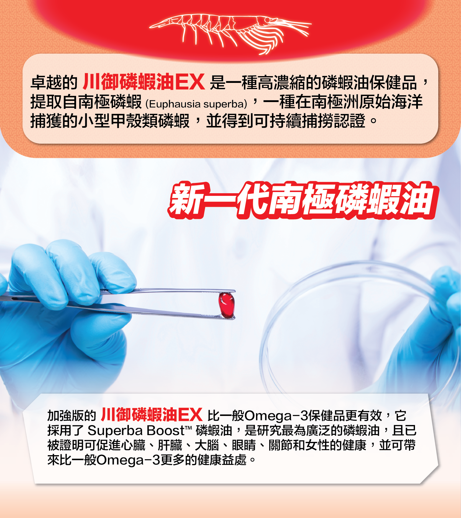 川御 南極磷蝦油 Omega-3 魚油