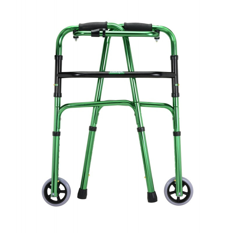 Aidapt Foldable Walking Frame (auxiliary wheels with wheels)