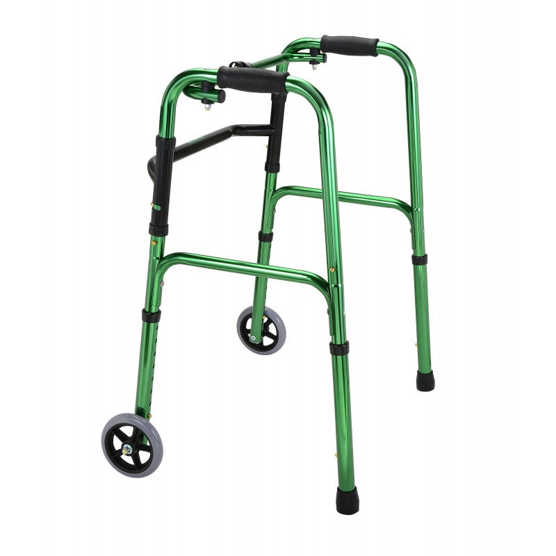 Aidapt Foldable Walking Frame (auxiliary wheels with wheels)