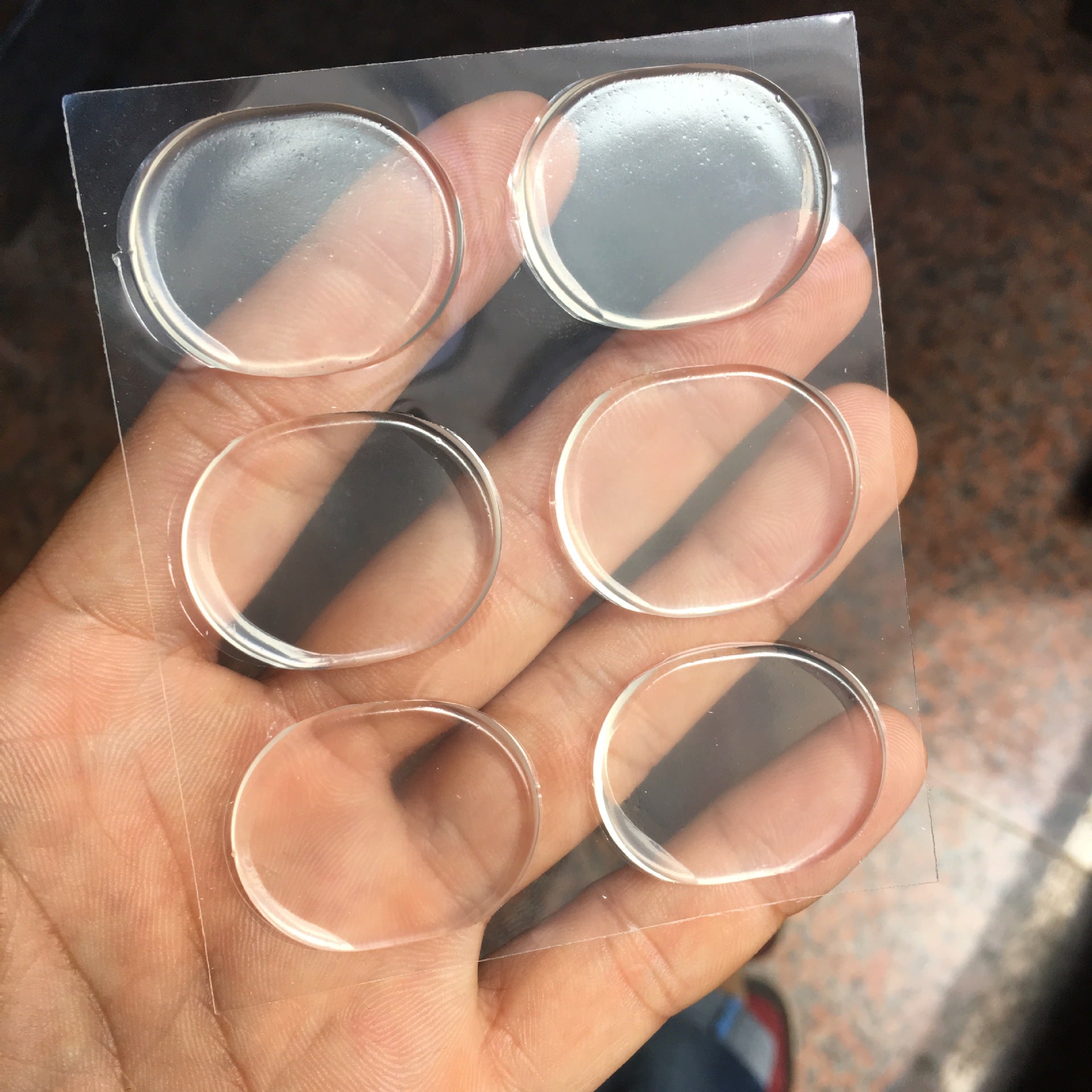 Silicone anti-wear and anti-scratch feet anti-cocoon small round stickers (6 packs)