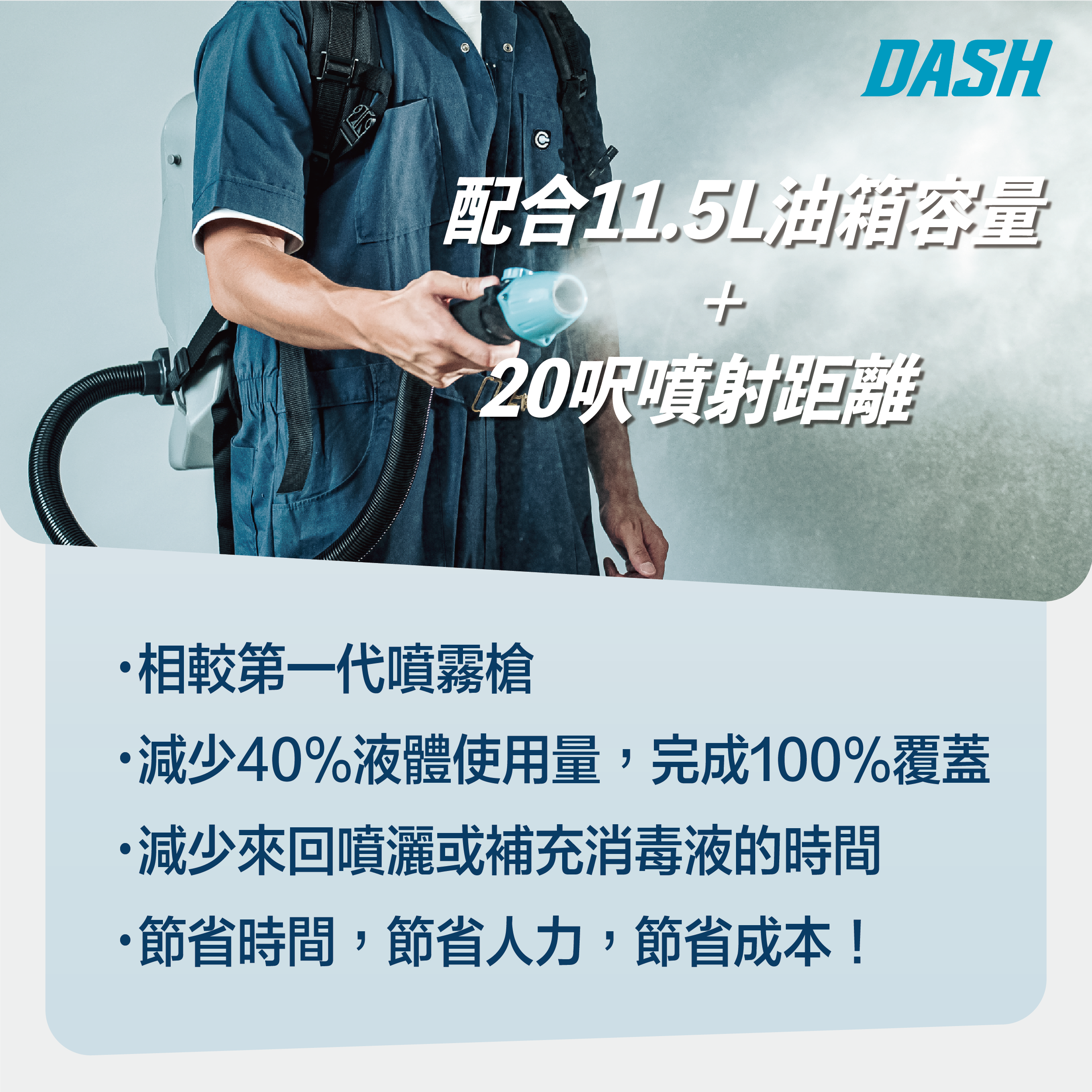 DASH DFB04.01 Knapsack Particle Disinfection Gun