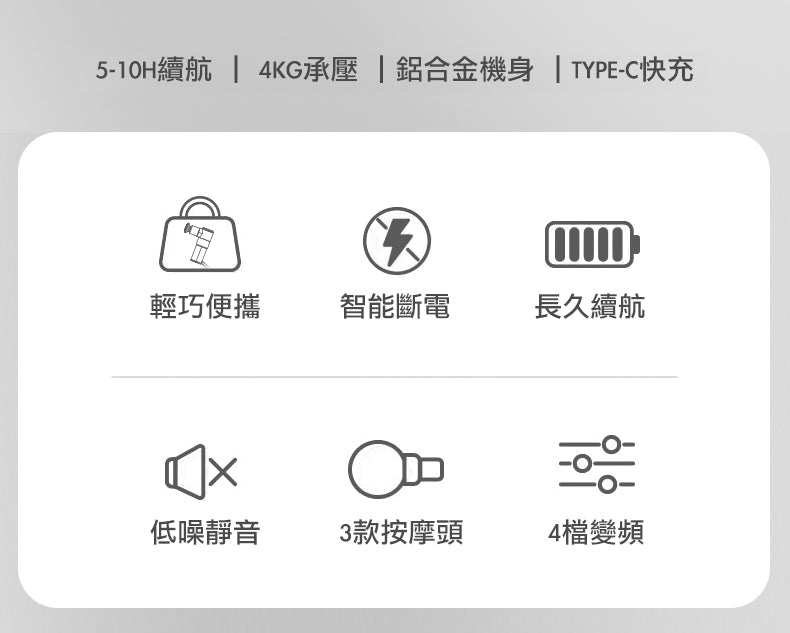 BOOSTER Microbot 超迷你暖頭肌肉按摩槍