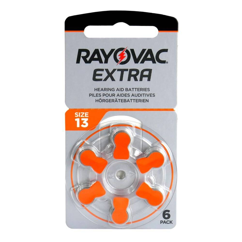 Rayovac Extra Advanced 助聽器電池 13 (PR48) 6粒咭裝 英國製造 平行進口