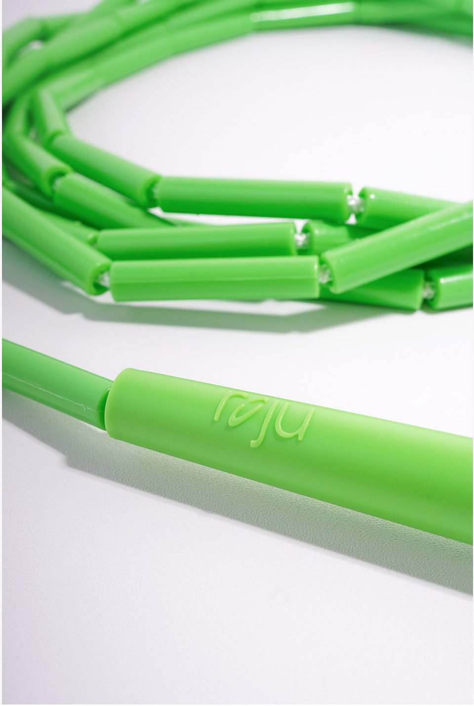 ROJU -【世界跳繩冠軍張柏鴻品牌】J3跳繩 節拍繩 拍子繩 3米 (長柄輕拍/湖水藍)