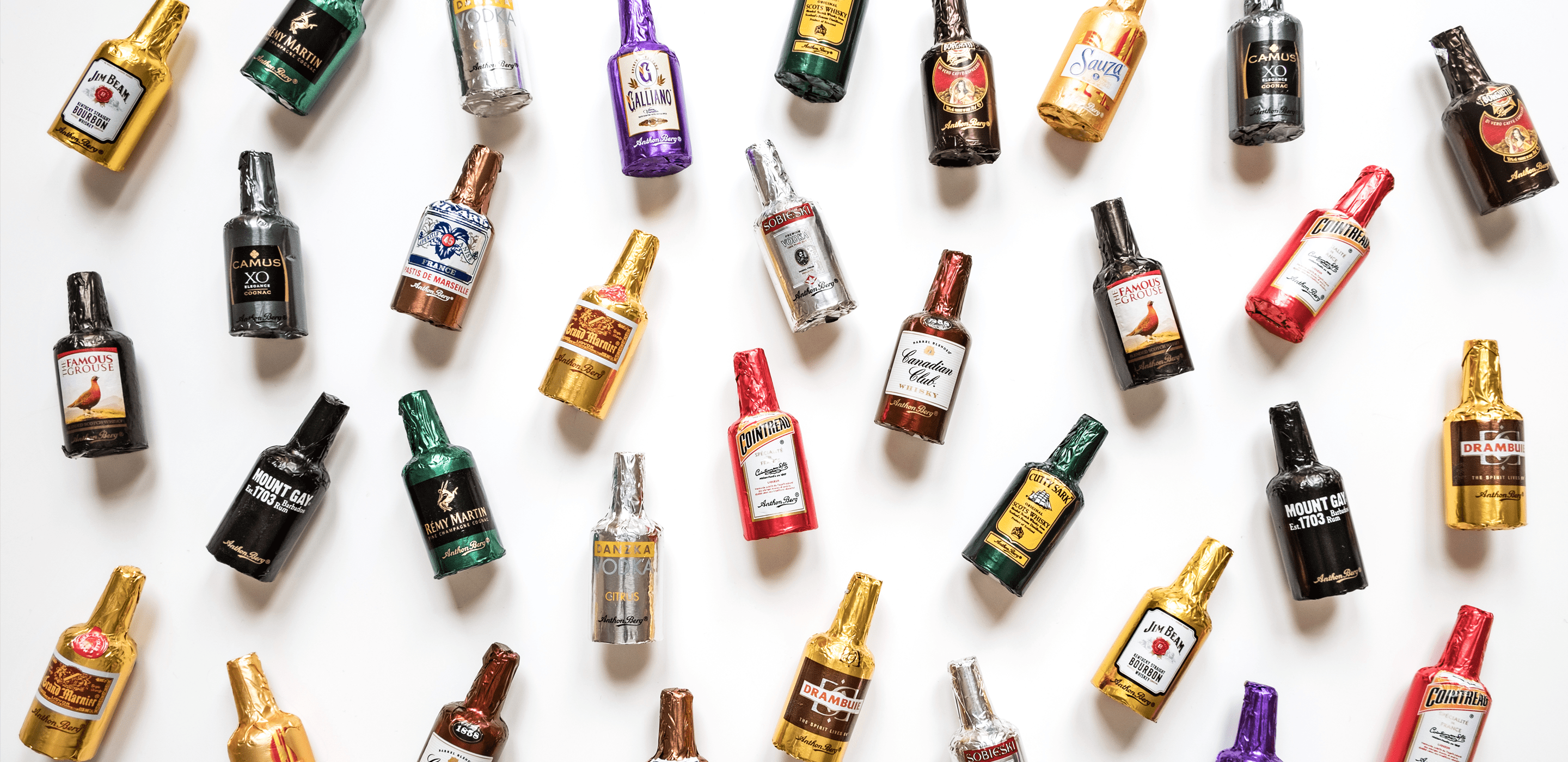 Anthon Berg - 33%酒心朱古力豪華禮盒裝 (64支朱古力 / 8款名酒品牌) 平行進口