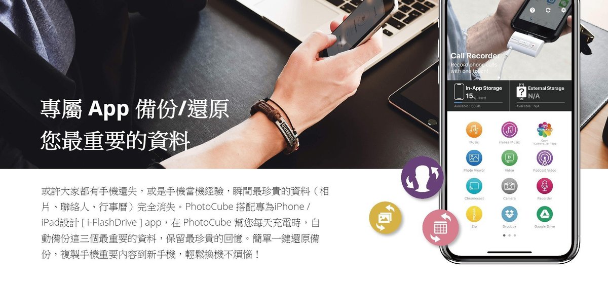 PhotoFast - PhotoCube 備份方塊 - 白色【香港行貨】