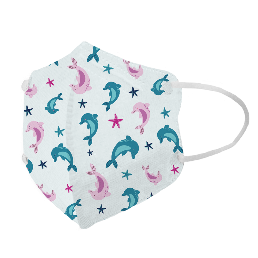 acc+ 台灣超立體幼童口罩(自定圖案)海豚
