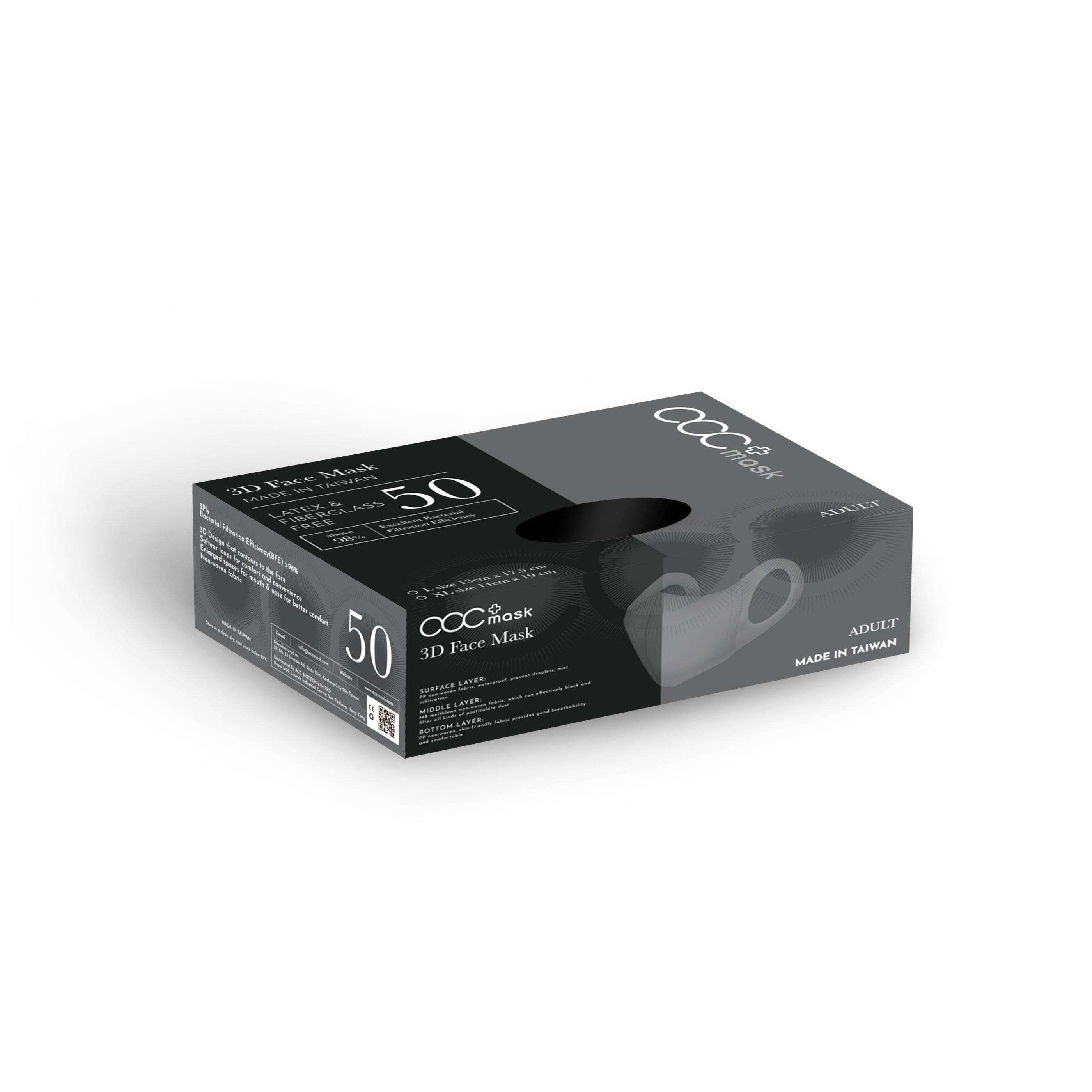 acc+ 台灣立體成人口罩