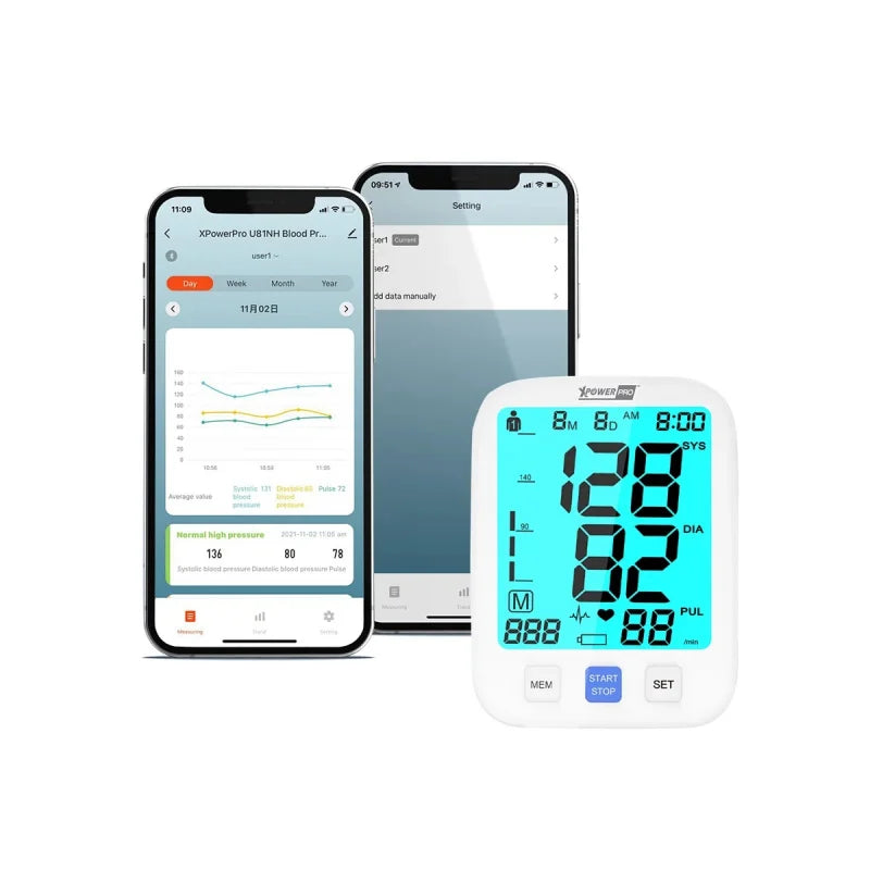 XPowerPro U81NH IoT Smart Arm Blood Pressure Monitor