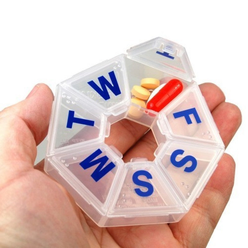 Ezy Dose 7-day Pill Box (1 time a day) 7-day Travel Pill Reminder