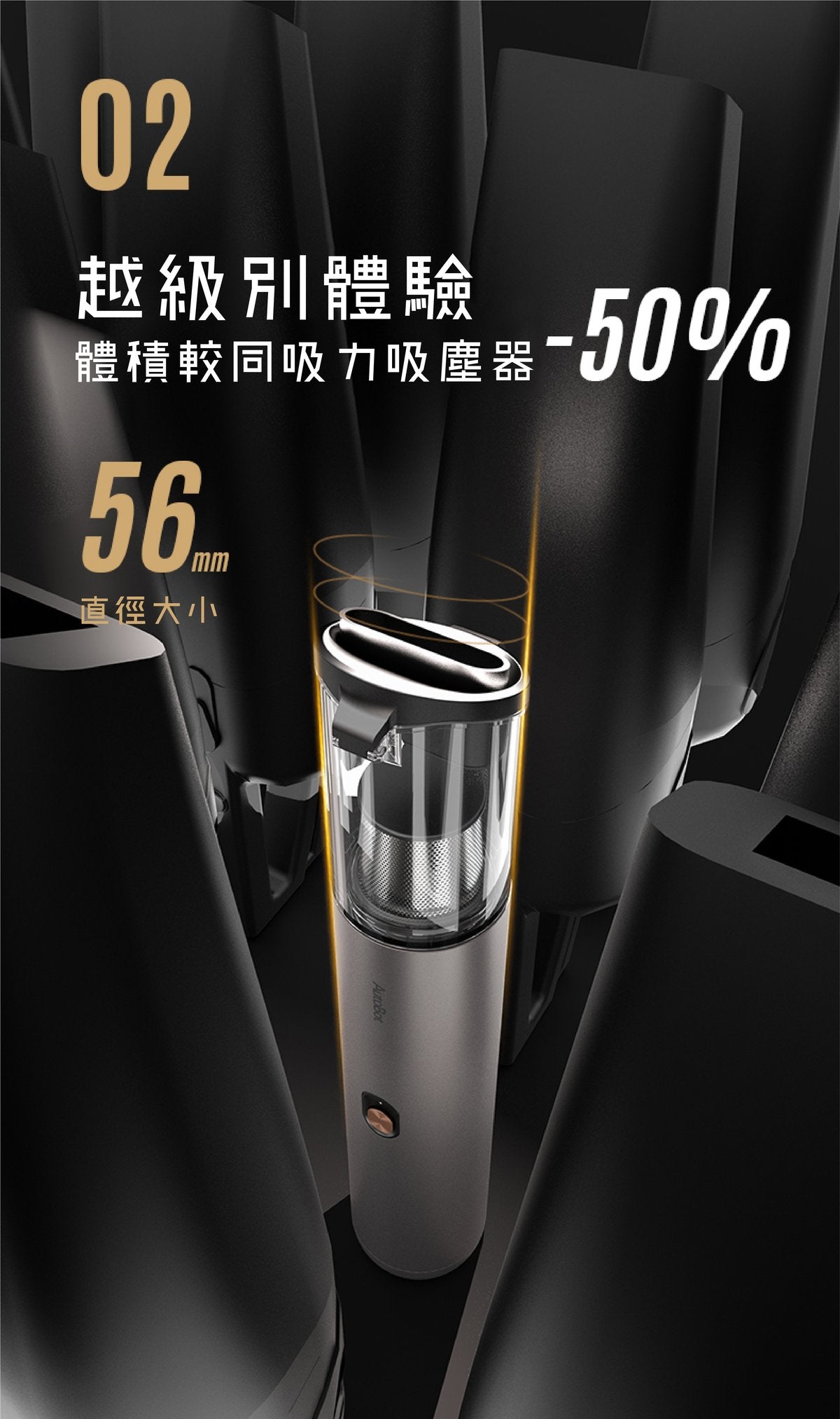 AutoBot - Vmini Handheld Vacuum Cleaner - Black