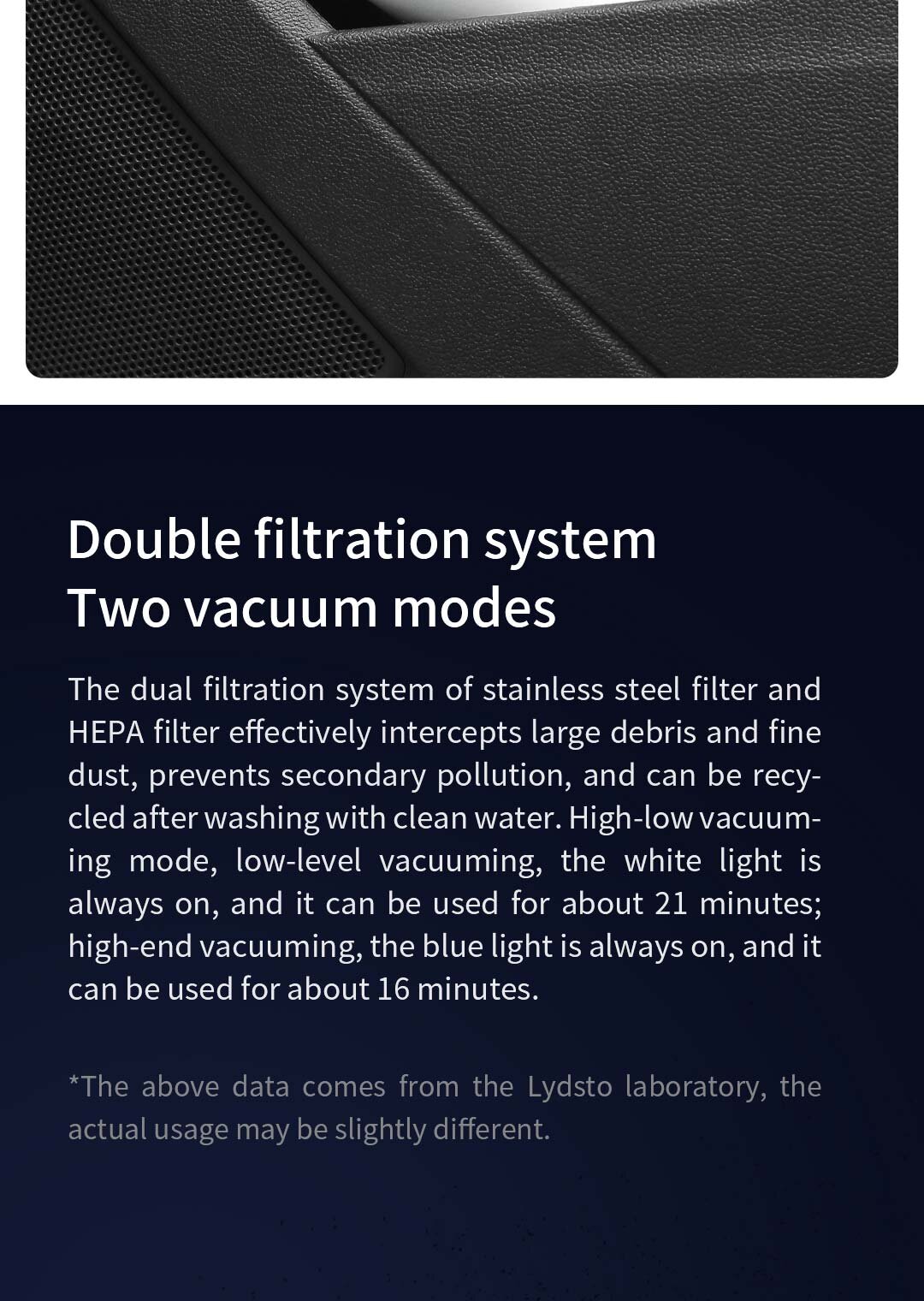 Lydsto - H2 Handy Cordless Vacuum Cleaner|Handheld Vacuum Cleaner|16000Pa|Small|Car Vacuum Cleaner