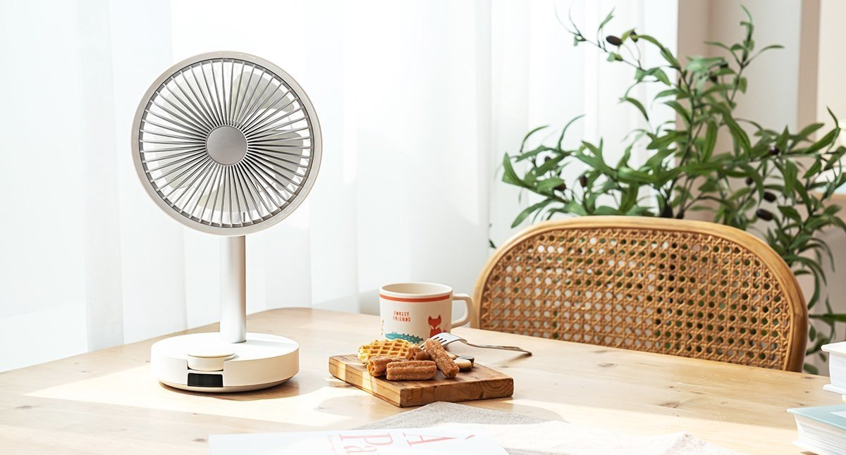 Bluefeel - 韓國 BLUEFEEL Barset 4D 無線搖頭風扇 - 白色【香港行貨】