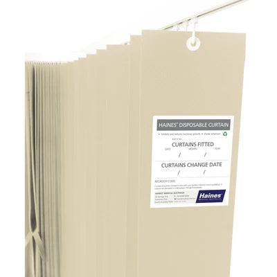 Haines® Antimicrobial Medical Curtains to fit existing hooks Haines® 抗菌醫用窗簾(適用於現有掛鉤)