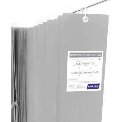 Haines® Antimicrobial Medical Curtains to fit existing hooks Haines® 抗菌醫用窗簾(適用於現有掛鉤)