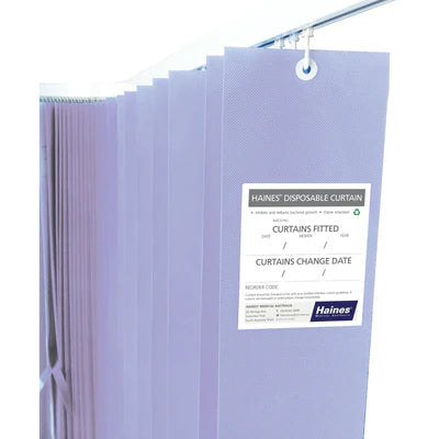 Haines® Antimicrobial Medical Curtains - CUSTOM LINES REDUCED TO CLEAR Haines® 抗菌醫用窗簾