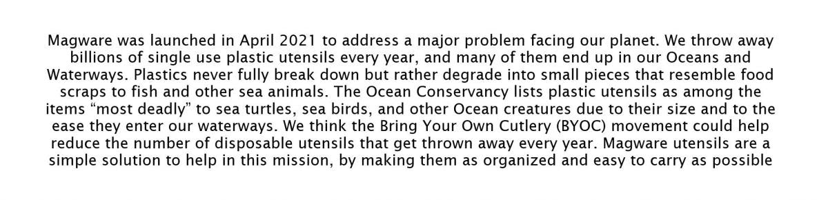 Full Windsor - Magware 環保磁力餐具|露營餐具組|便攜|旅行餐具|磁吸式餐具|刀|叉|勺|收納袋 - Charcoal Black