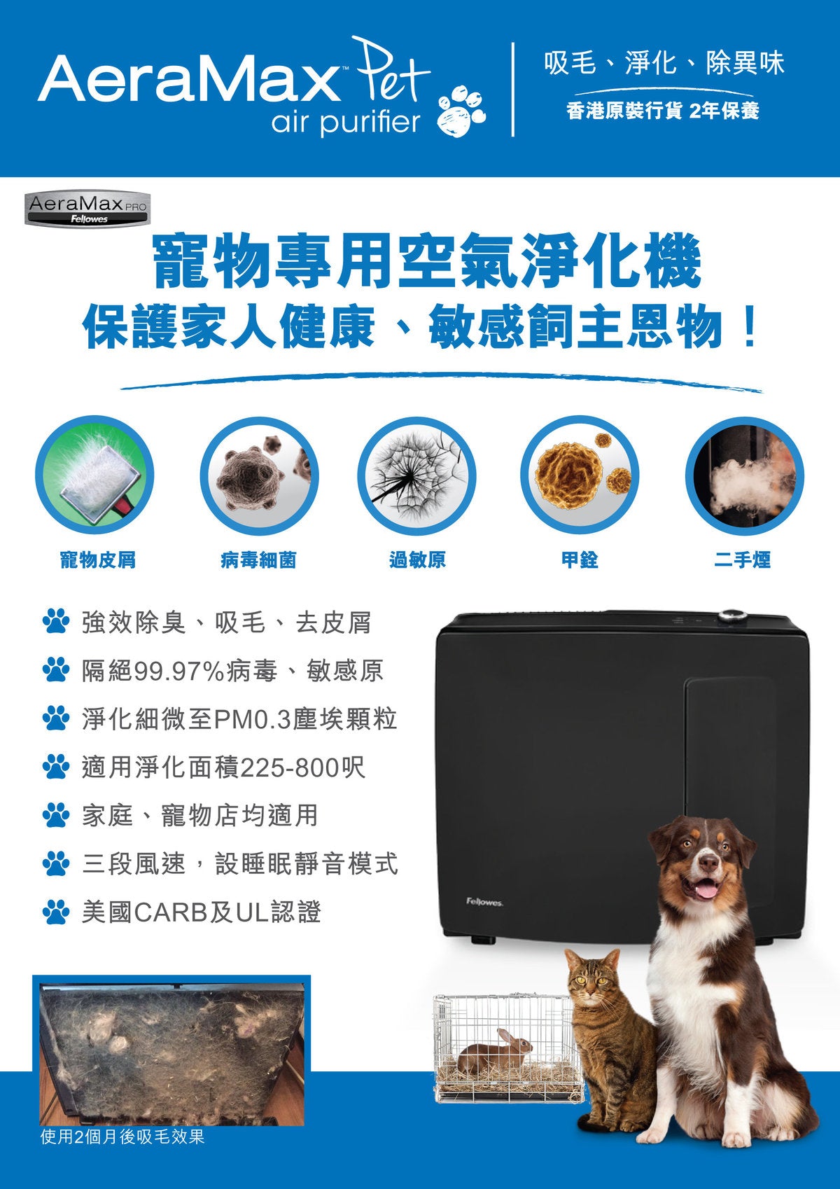 Fellowes - AeraMax PT65 Air Purifier for Pets