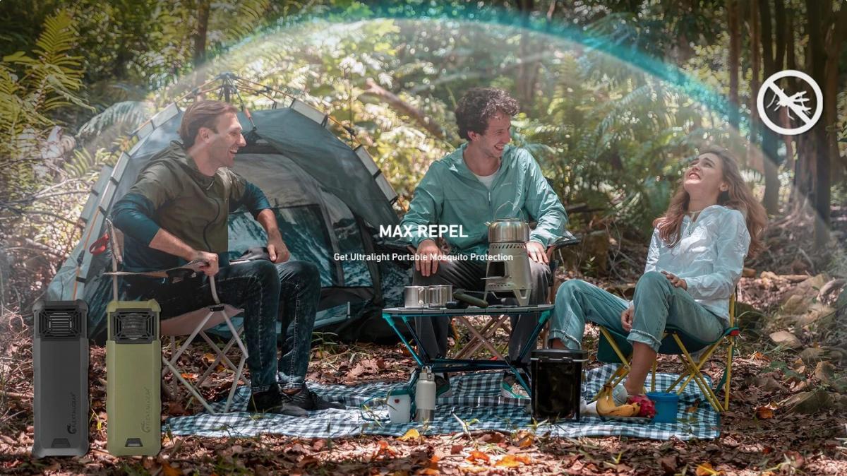 FLEXTAILGEAR - MAX REPEL Portable Outdoor Mosquito Repellent|Emergency Power Supply|Electric Mosquito Repellent