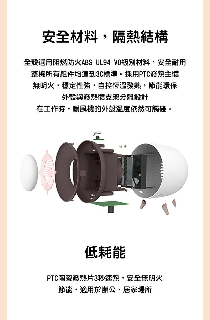 Miffy - R007 暖手寶陶瓷暖風機