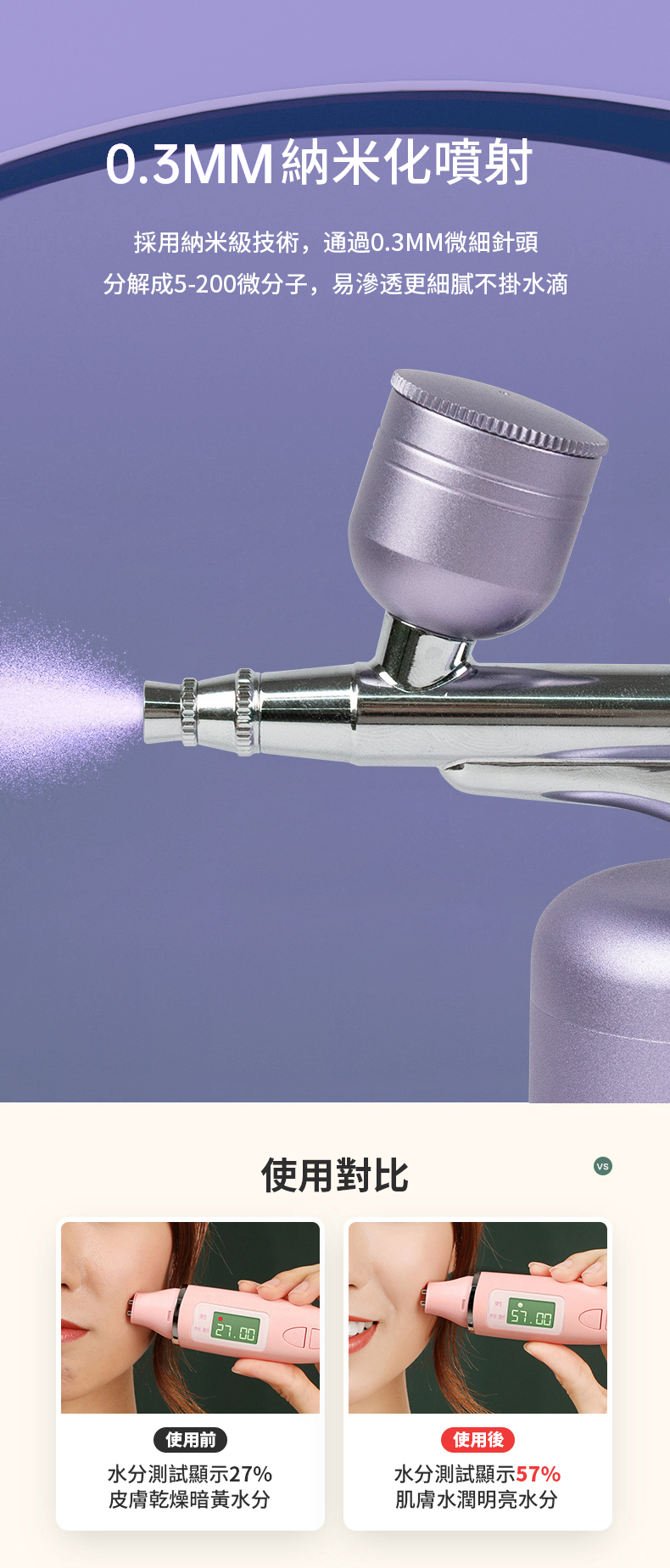 SKARA - 納米仙紫水光注氧儀 - 風鈴紫【香港行貨】