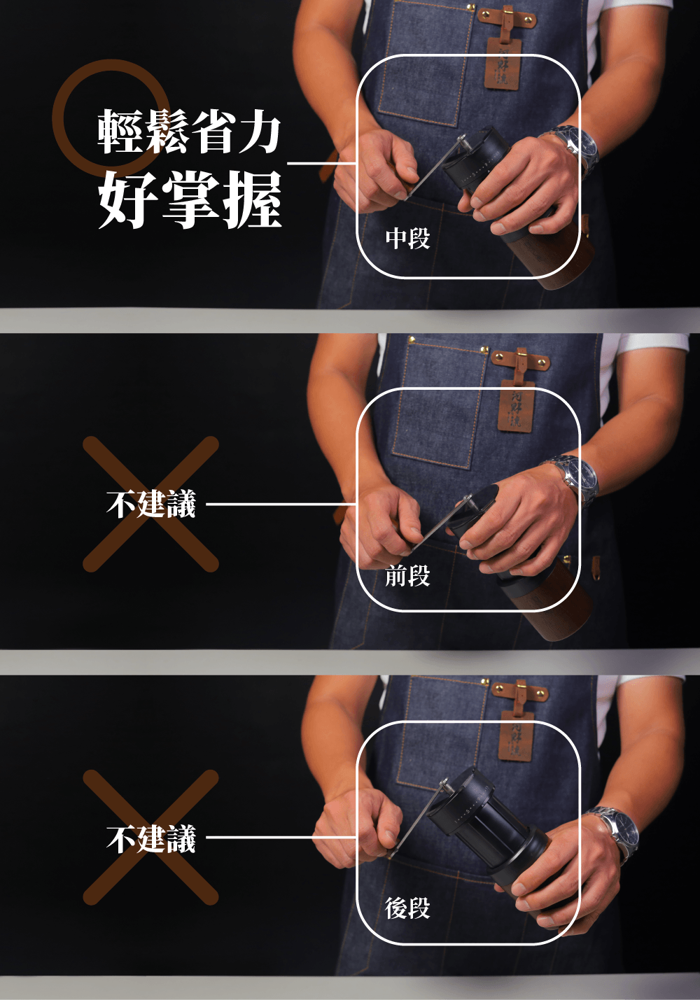 Driver - Double Bearing Telescopic Bean Grinder (With Protective Case)|Hand Grinding Beans|Manual Bean Grinding