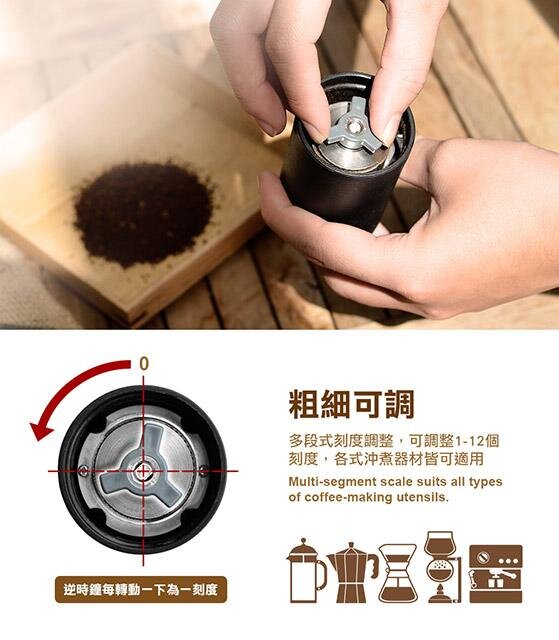 Driver - Solid wood and fine steel mini grinder|Hand-crank bean grinding|Manual bean grinding machine