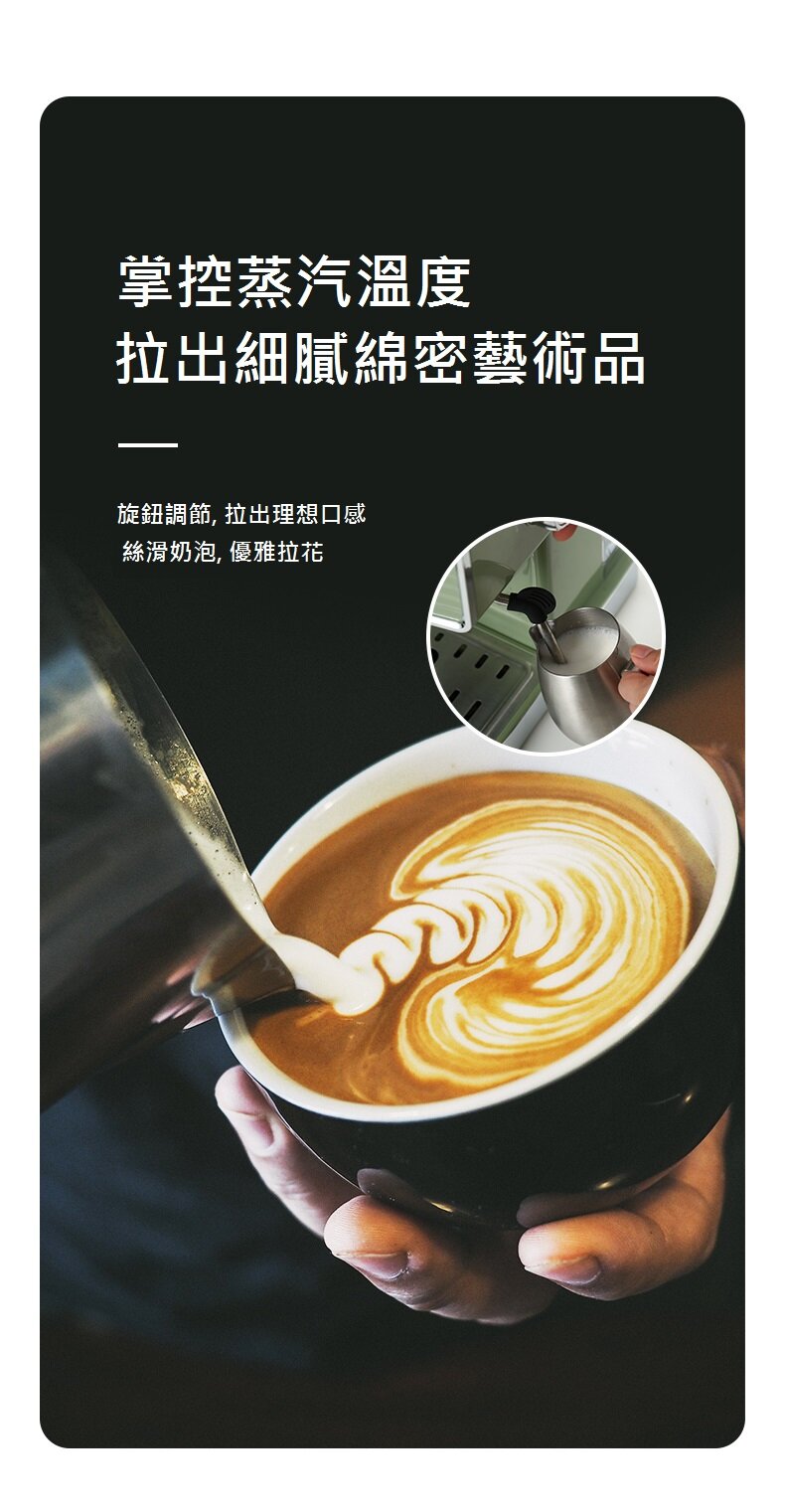 Petrus - PE3690 Retro Espresso Machine retro industrial style Italian semi-automatic coffee machine