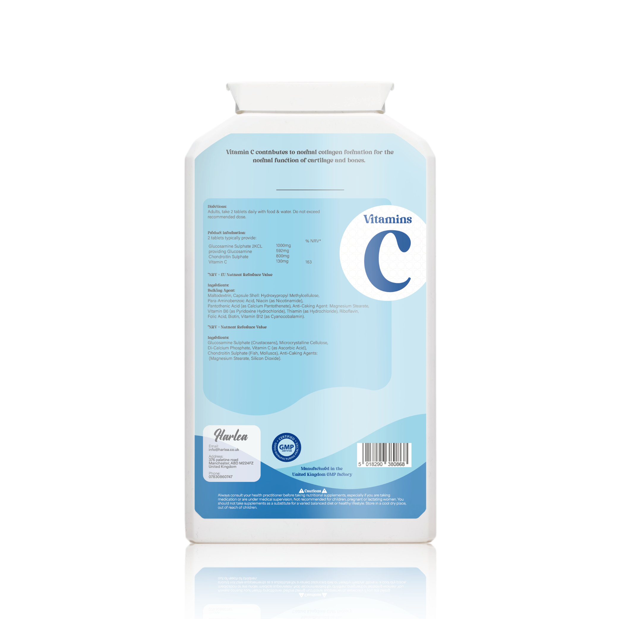 Harlea Glucosamine Chondroitin Complex 氨基葡萄糖軟骨素複合物 (180粒)