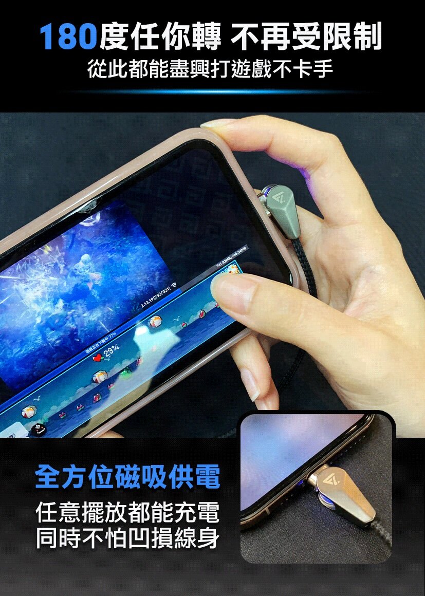 Future Lab - SpeedEX 磁石競速充|充電傳輸線|磁吸充電線|三合一充電線|PD快充線