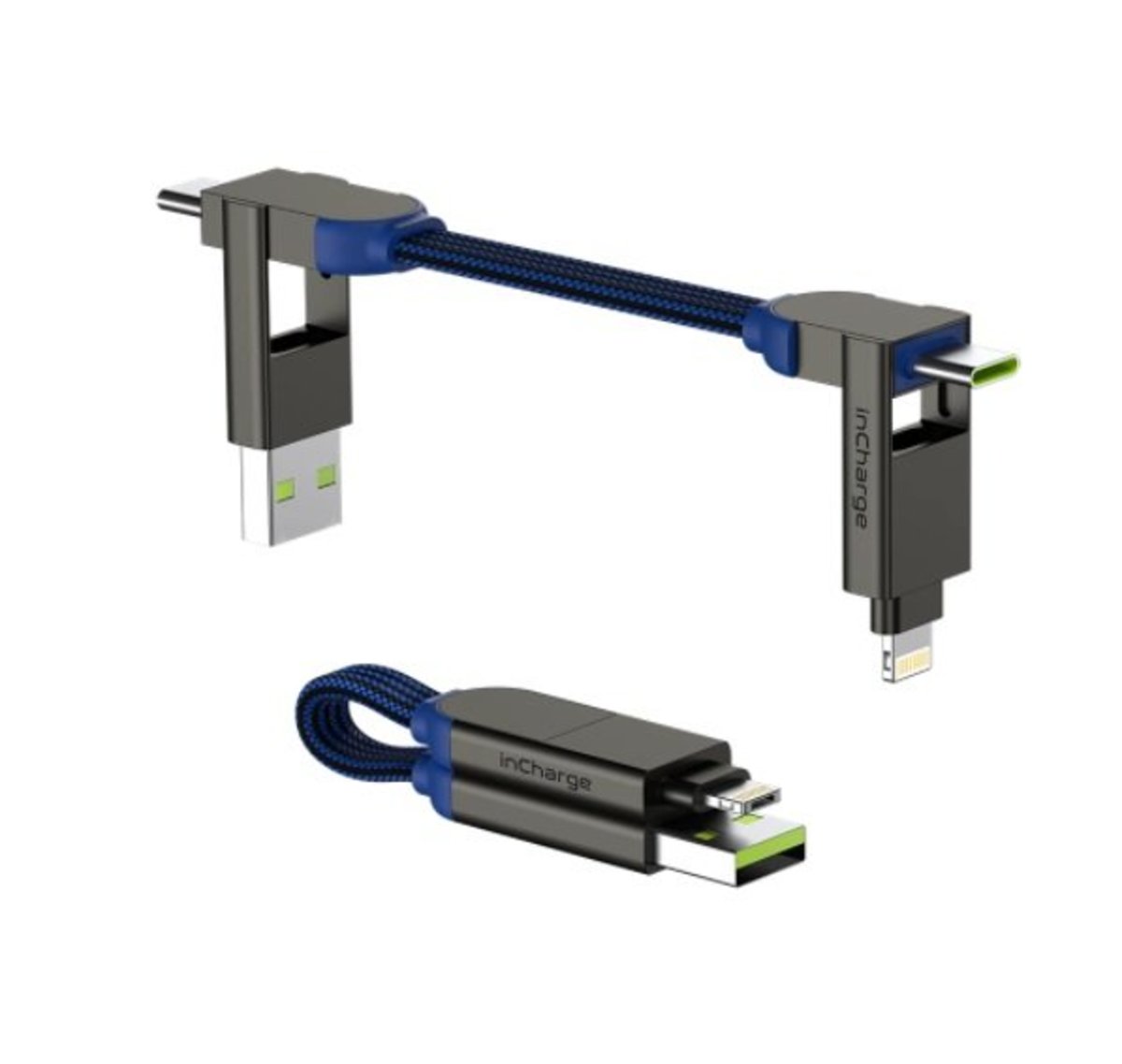 incharge - inCharge X 六合一充電傳輸線 - 藍色