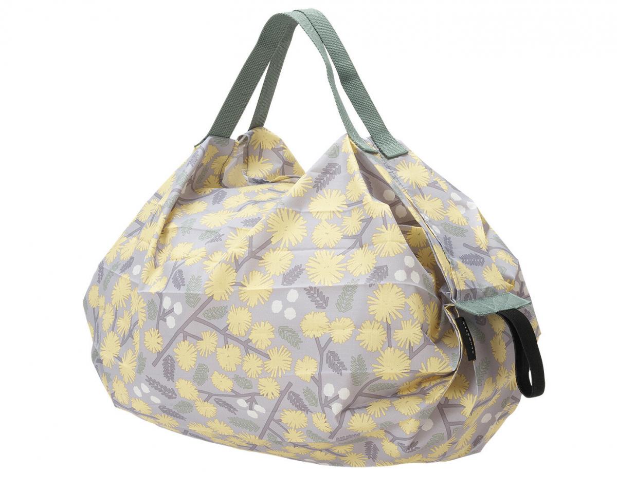 Shupatto - Compact Bag Extremely fast folding storage bag (S SIze)|Marna|Shopping bag|Eco-friendly bag|Quick storage|Pocket bag-SEN (Stripe)