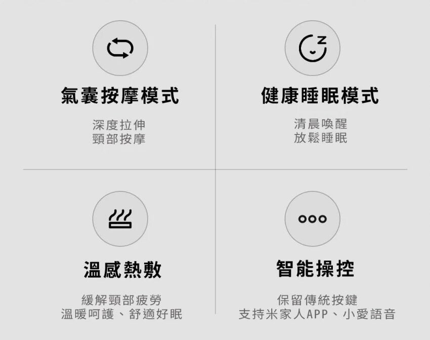 LERAVAN - 樂伽 AI智能頸椎按摩睡眠枕|記憶海綿枕頭|喚醒模式|溫感熱敷|智能枕頭
