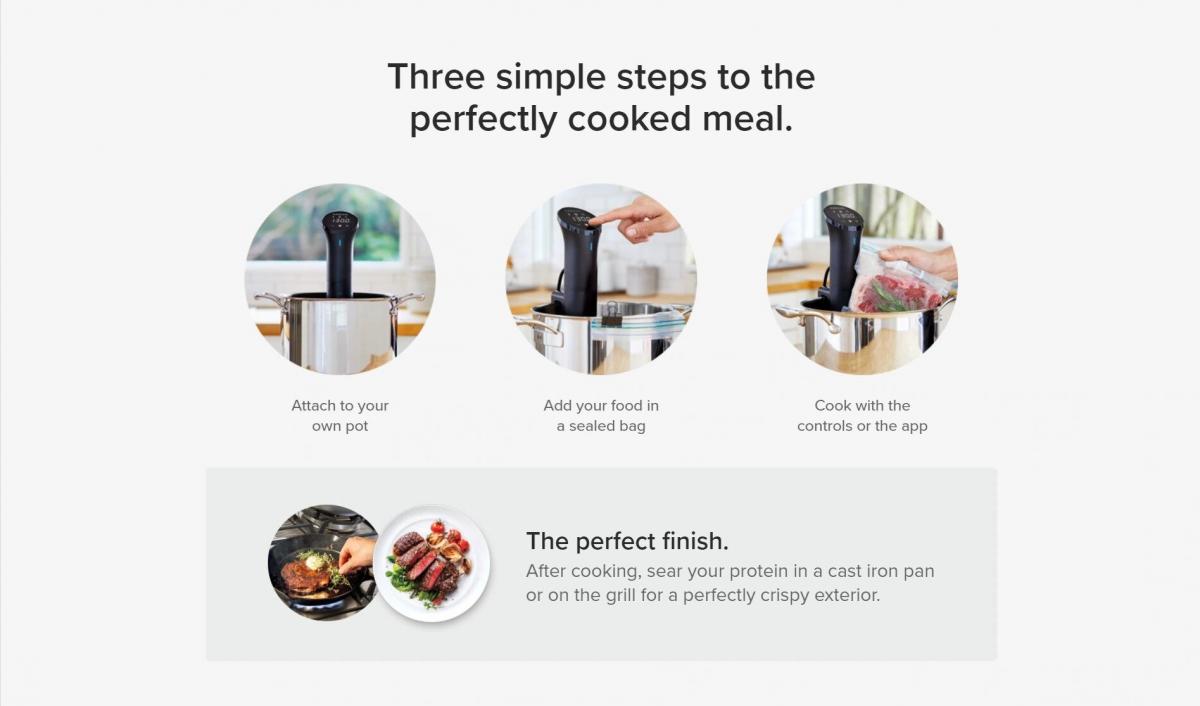 Anova - Precision Cooker NANO 3rd generation Bluetooth smart low temperature slow cooker stick AN400-UK00