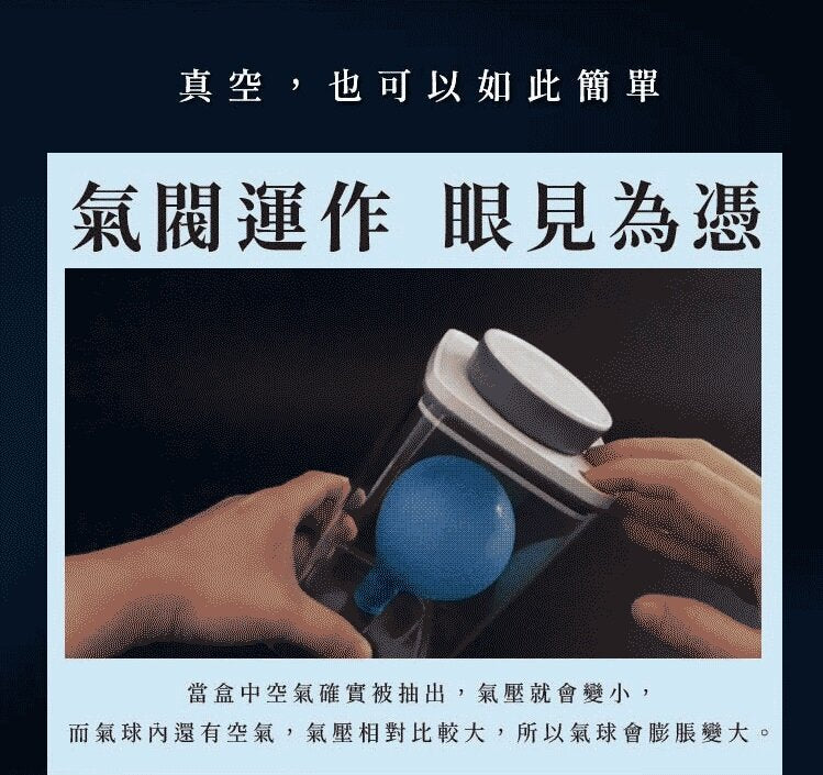 Ankomn - Turn-N-Seal 旋轉真空保鮮盒|真空儲存|咖啡豆保存|真空罐 600mL (0.6L)