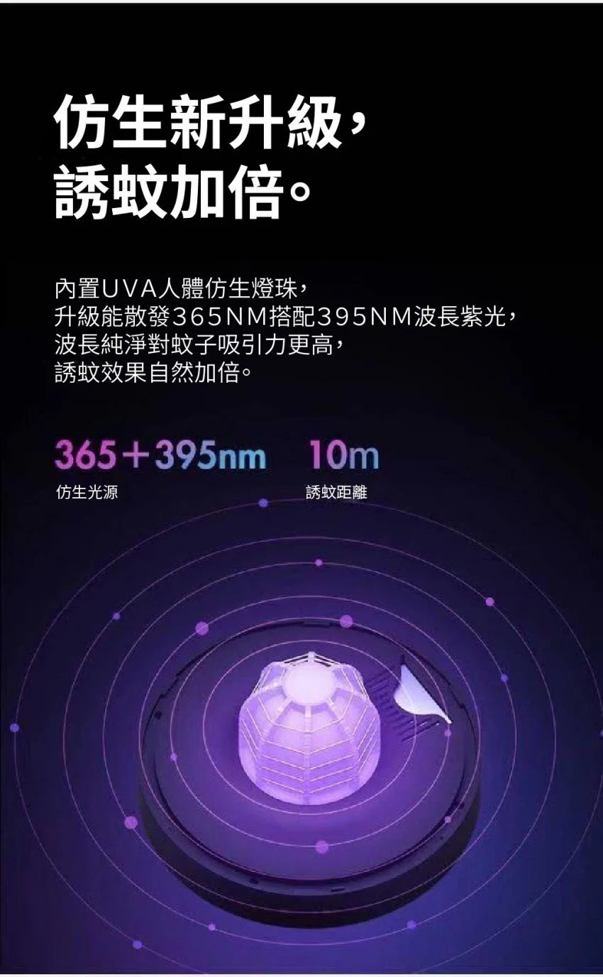 Machino - 便㩗滅蚊小夜燈 - 黑色【香港行貨】