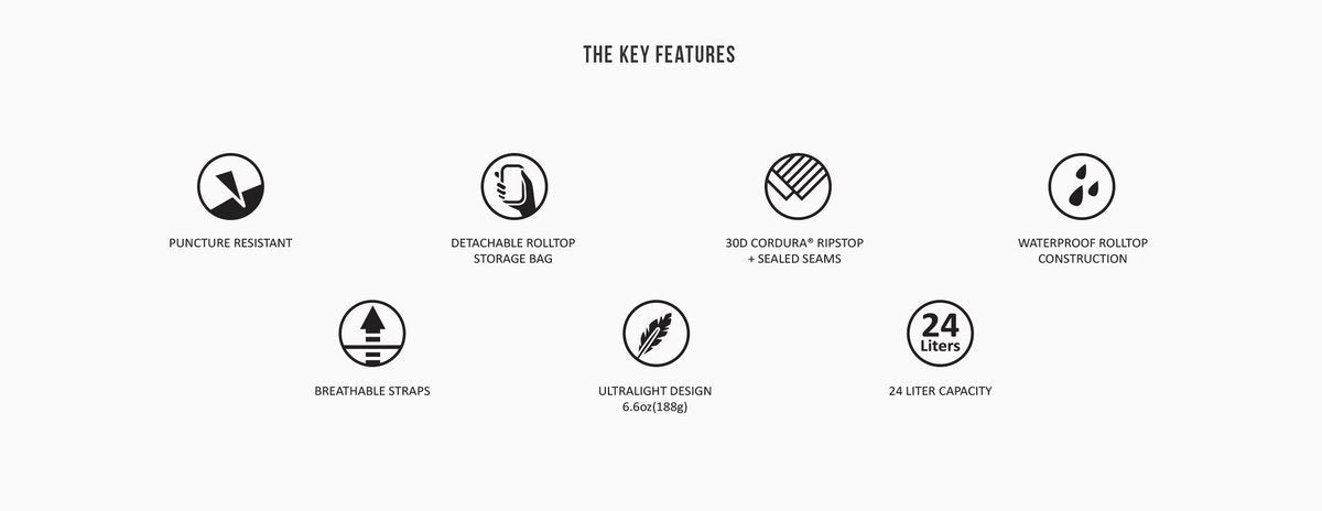 MATADOR - FreeRain24 2.0 高級系列防水折疊運動雙肩背包 - 24L - 啡色