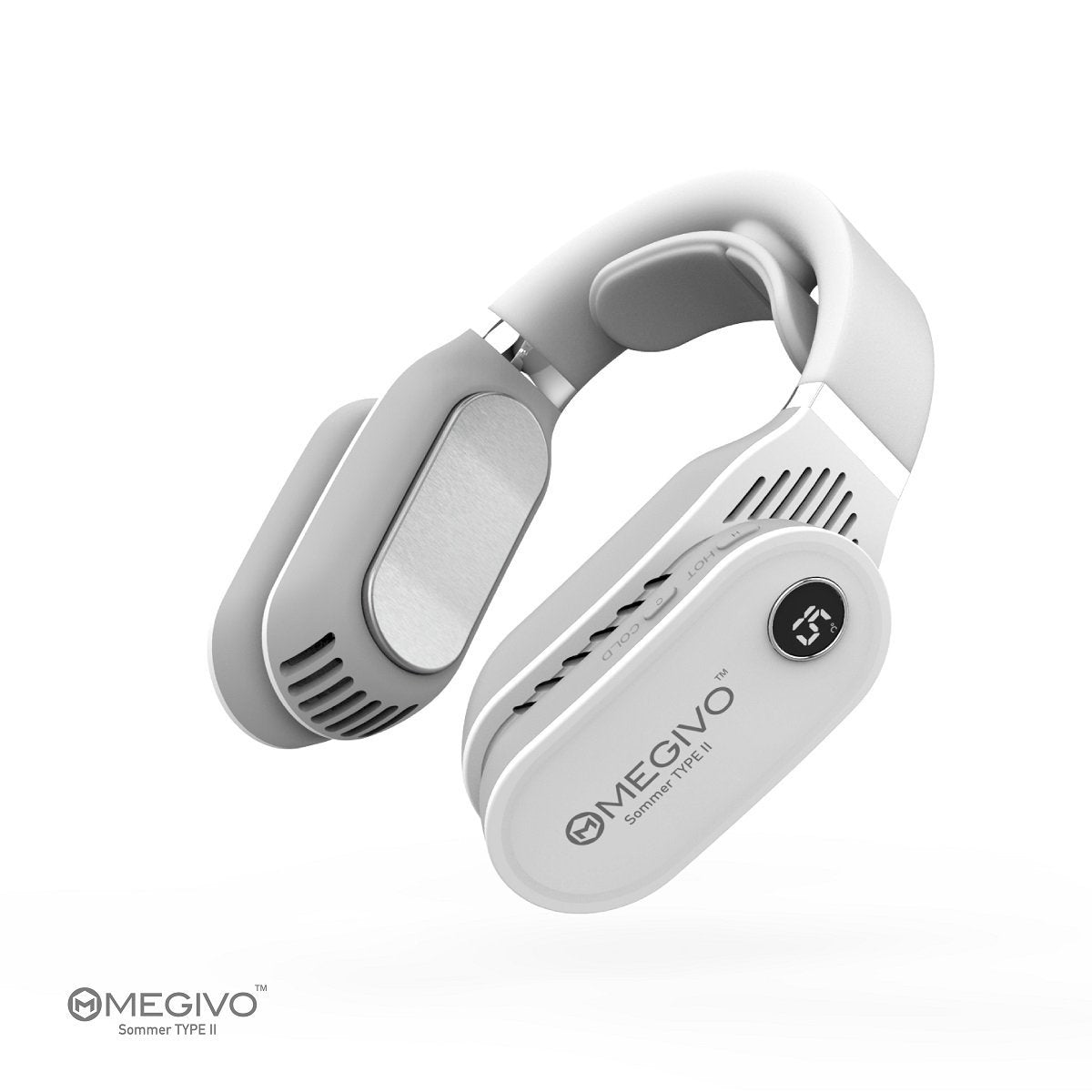 Megivo - Sommer TYPE-II All-Weather Thermostat | Neck Cooler | Mobile Air Conditioner - Silver