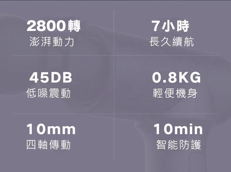 American Meresoy - Lightweight, compact and silent fascial massage gun - Meresoy Mini