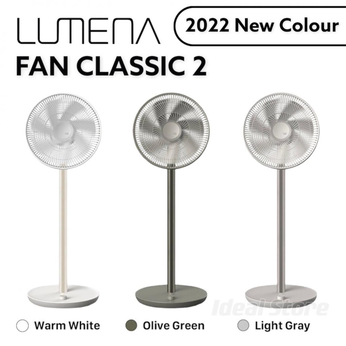 Lumena - N9 Classic 2 Second Generation 13" Wireless Floor Fan|No P Moving Head|Electric Fan|Remote Control - Warm White