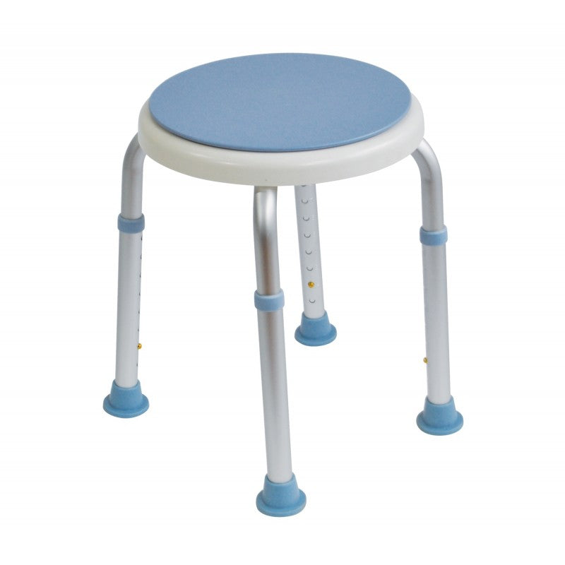 Aidapt height-adjustable round swivel bath chair