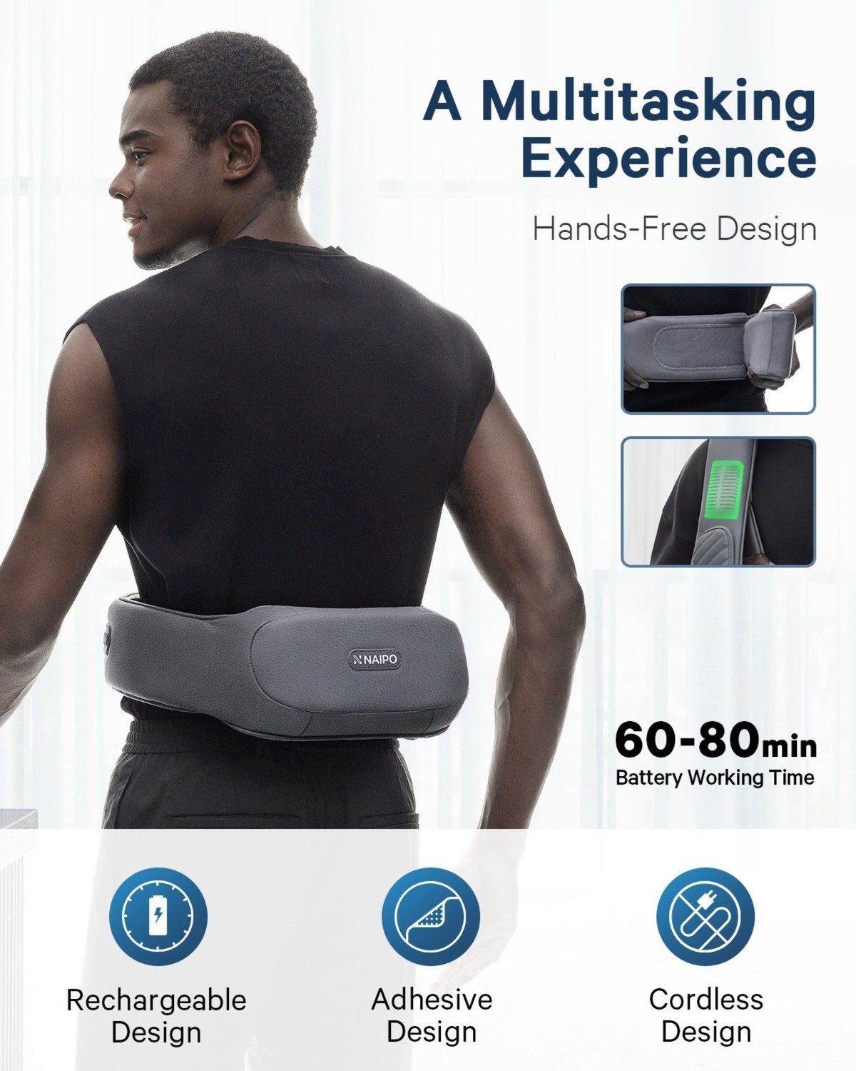 Naipo - oCuddle Plus Shiatsu Wireless Massager【Hong Kong License】