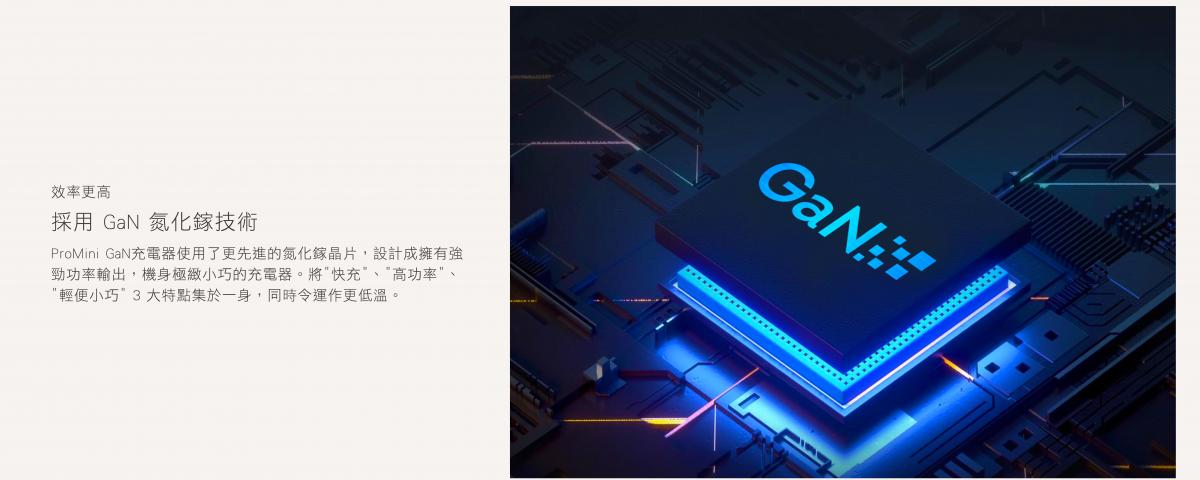 ProMini - Gw65s GaN 65W dual PD 3.0 + QC 3.0 wall-mounted fast charger