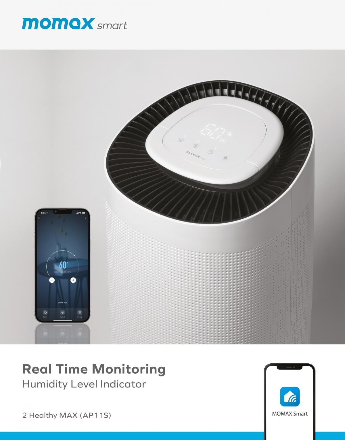 MOMAX - AP11 Smart Air Purifying Dehumidifier